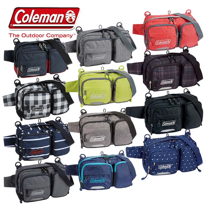 楽天市場 ウエストポーチ リュック B 送料無料 Coleman コールマン ウォーキングポーチ ウエストバッグ レディース メンズ おしゃれ Tc ゆ