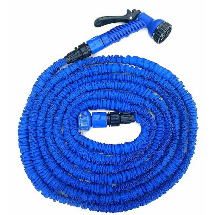 楽天市場 ポイント5倍 伸び る魔法のホース ブルー 6m A154送料無料 散水ホース 水道ホース 庭 水撒きホース 6メートル ガーデニング ホース 水やり 水まき 延びる 伸びる 伸縮 片づけラクラク ファミリー ライフ Td B 代引不可 ゆにでのこづち