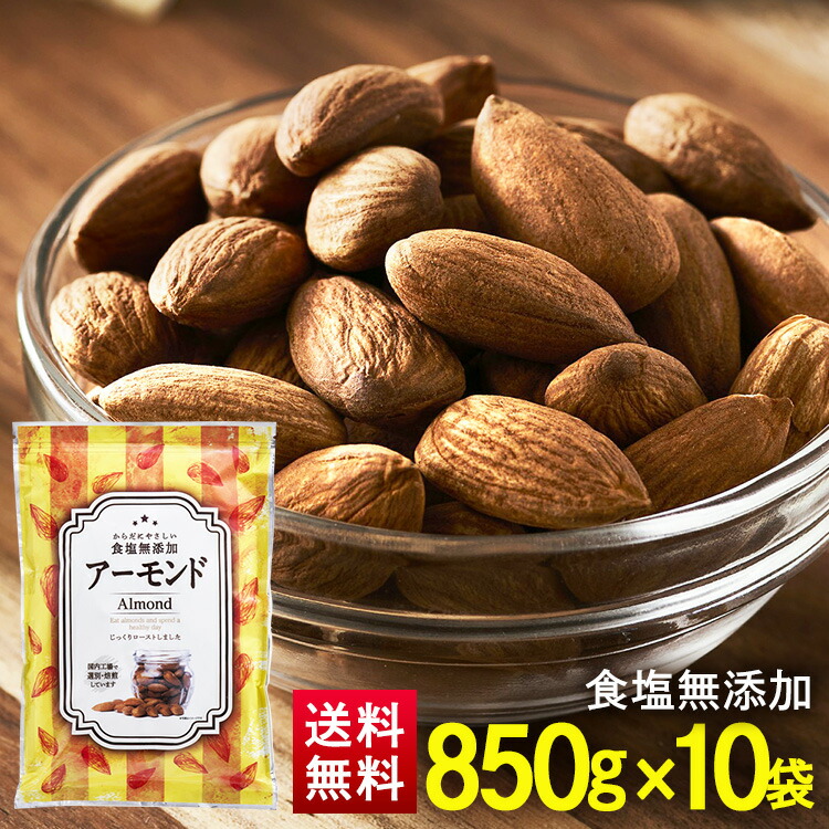 10袋 扁桃 アーモンド実 虚無しょっぱさ 一式 素焼き 素焼きアーモンドナッツ無塩 850g 10 送料無料 アーモンド ナッツ 素焼き 850g 無付けたり 無塩 国内処理 居所呑み お取所 お奴 D Upntabasco Edu Mx