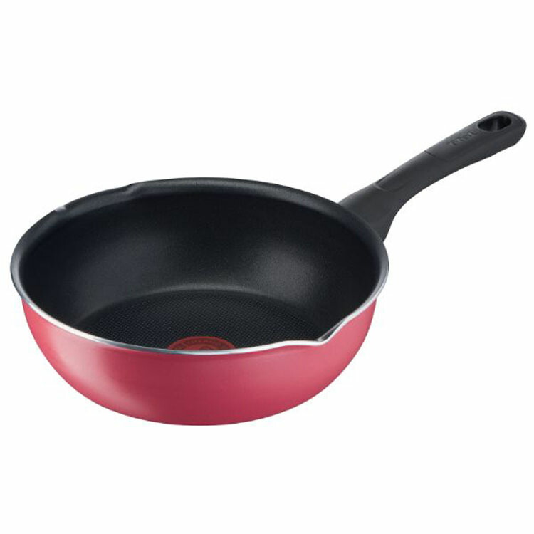 楽天市場】フライパン 26cm ガス火対応 T-fal クランベリーレッド