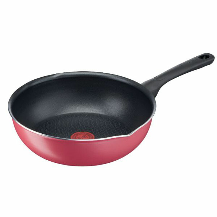 楽天市場】フライパン 26cm ガス火対応 T-fal クランベリーレッド