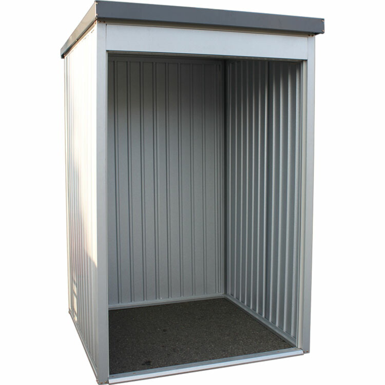【法人様限定】 物置 屋外 倉庫 シャッター付 ハイタイプ 幅166cm 奥行179.5cm ガルバリウム鋼板 施工簡単 自転車 サイクルガレージ 自転車置き場 小屋 収納 鍵付 安全 ダイマツ 多目的万能物置 DMG-7H * 【TD】 【代引不可】