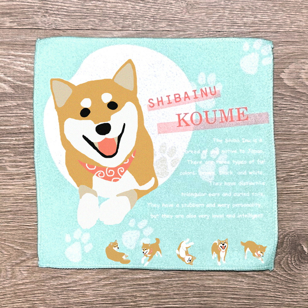 楽天市場】柴犬グッズ ハンカチ タオル 名入れ 赤柴 黒柴 犬柄 アイボリ 黄土色 菱型 プレゼント 贈り物 名前入り A LIFE WITH DOG  受注生産品 : ユニフォ