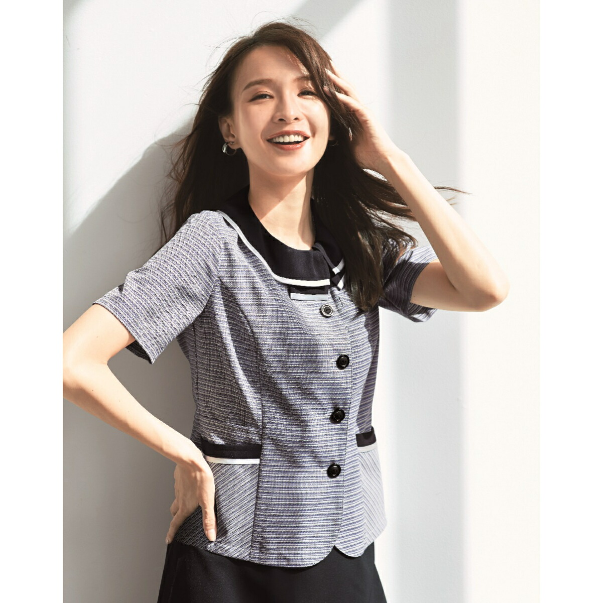 制服 事務服 半袖ジャケットスーツ 半袖オーバーブラウススーツ ＯＬ制服事務服 サマースーツ 夏用事務服 医療事務服 オフィス用 レディース 通勤 OL 前開き 楽天市場】事務服 受付 オーバーブラウス 春夏ソフトジャケット