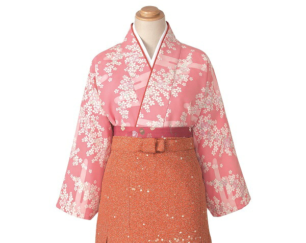 茶衣着雲取花柄 K-3631 サーヴォ｜UNIFORM　JAPAN