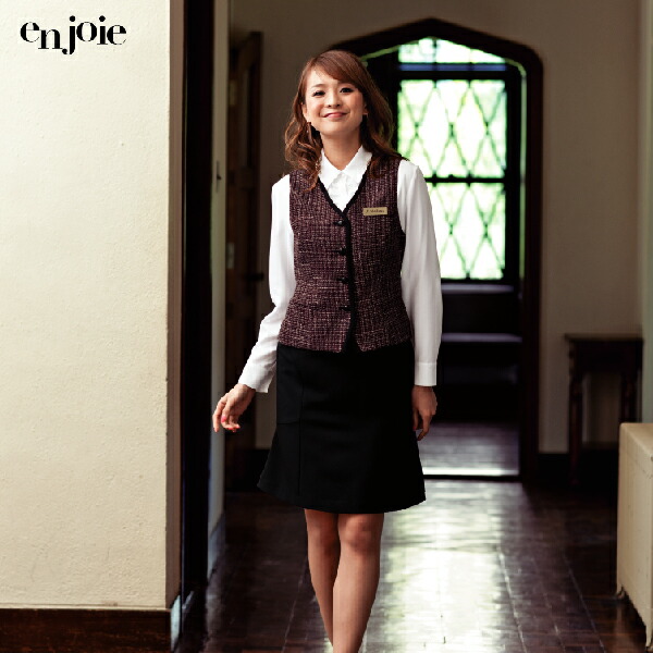 M人気スポー新作choix en joie ベスト フレアスカート 事務服 ベスト ショップニュース一覧 事務服 フレアスカート ベスト joie en choix ベスト/ジレ