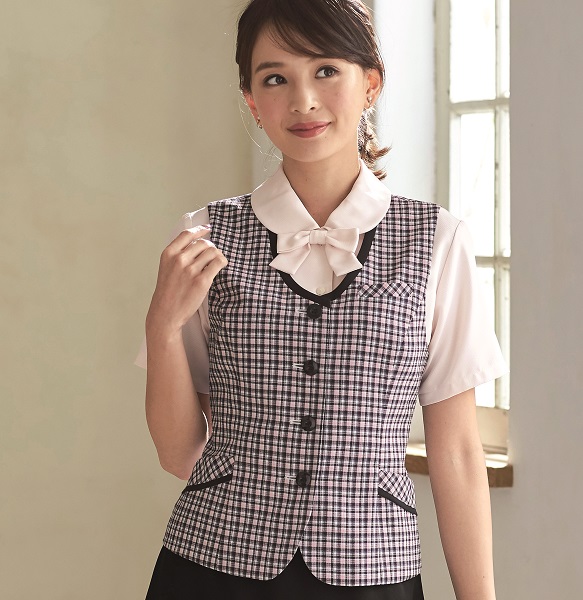 50 Off アンジョア ベスト レディース 春夏 黒 ピンク 5号 15号 事務服 制服 可愛い 数量限定 Batola Kalsel Polri Go Id