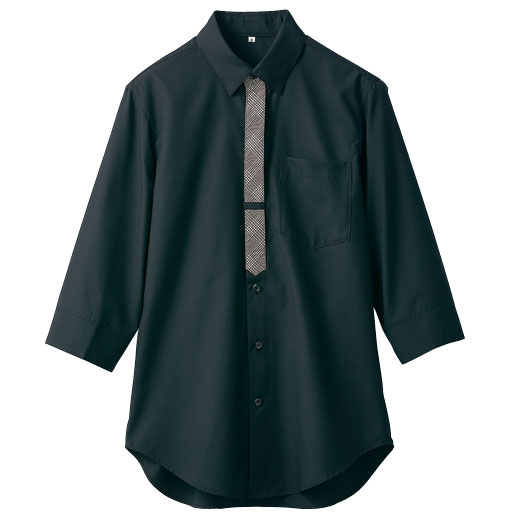 【クッキング・サービス】7分袖シャツ　SS005-93　住商モンブラン