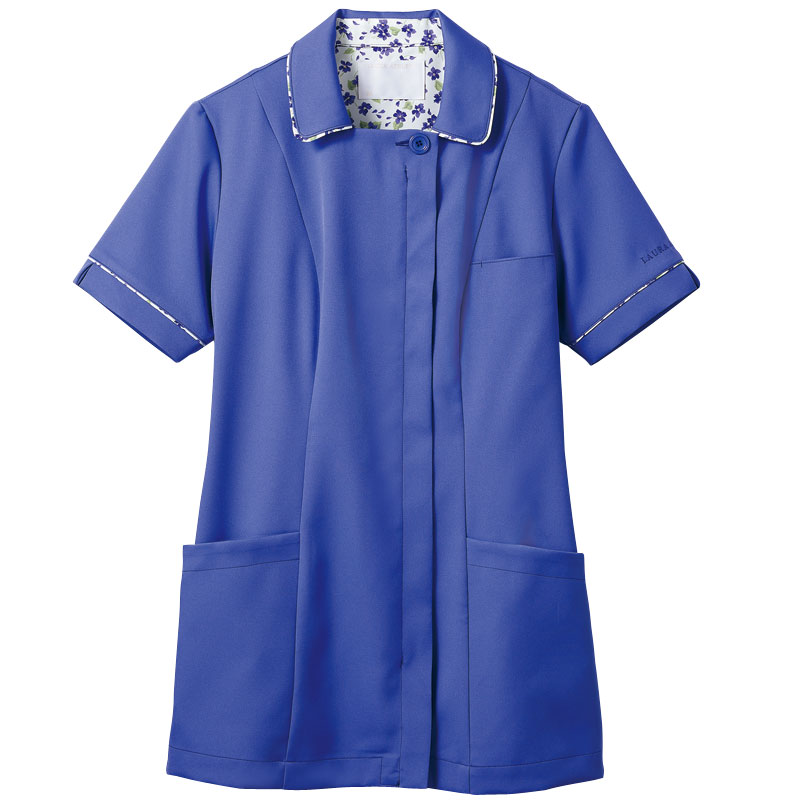 【医療白衣】ナースジャケット　半袖　LW811-66　ローラアシュレイ　LAURA　ASHLEY　住商モンブラン