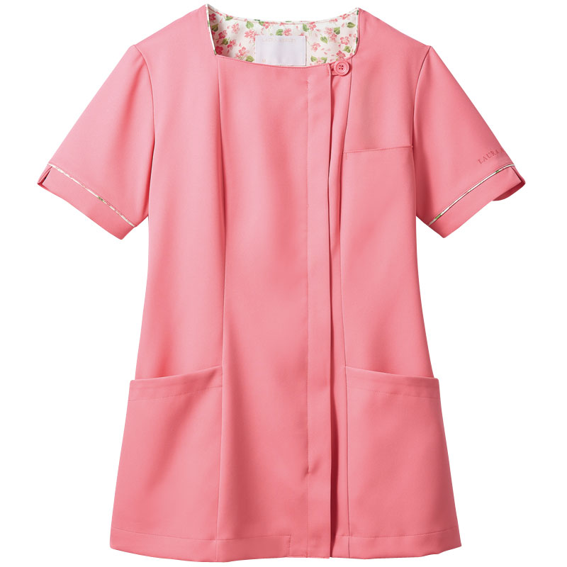 【医療白衣】ナースジャケット　半袖　LW812-22　ローラアシュレイ　LAURA　ASHLEY　住商モンブラン