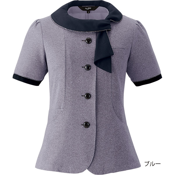 事務服【抗ウイルス・制菌】オーバーブラウス26755アンジョアフレッシュニット