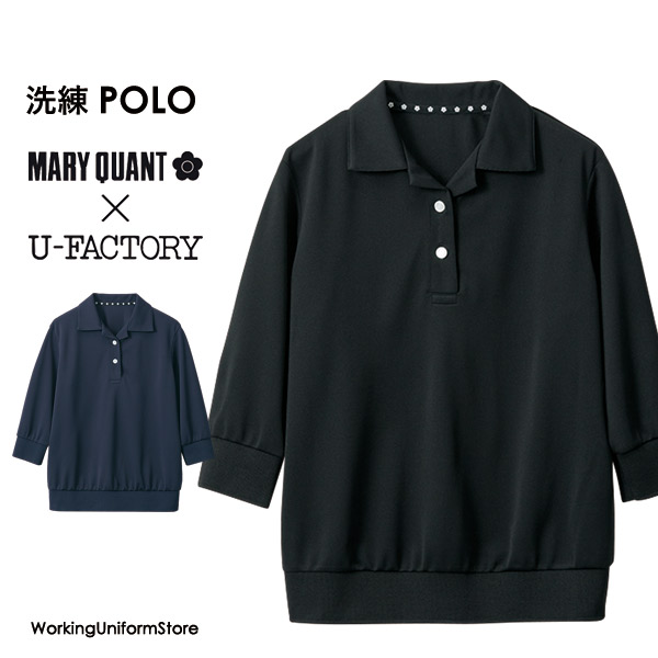 MARY QUANT 黒 ポロシャツ 半袖 楽天市場】【人気】マリークヮント ポロシャツ 半袖 事務服 M13051