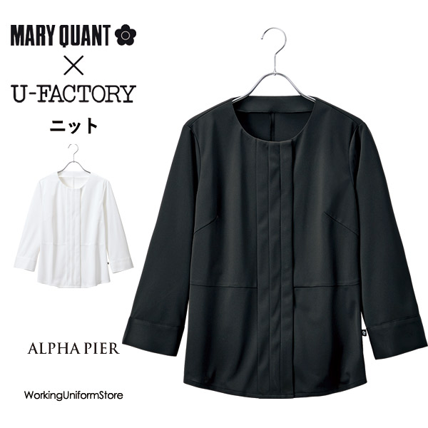 マリークヮント制服 八分袖ブラウス M13081 M13082 エアートリコット【ニット】