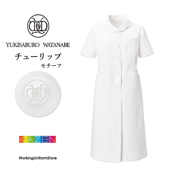 渡辺 雪三郎 半袖ワンピース YW112 デルタ カゼン医療白衣
