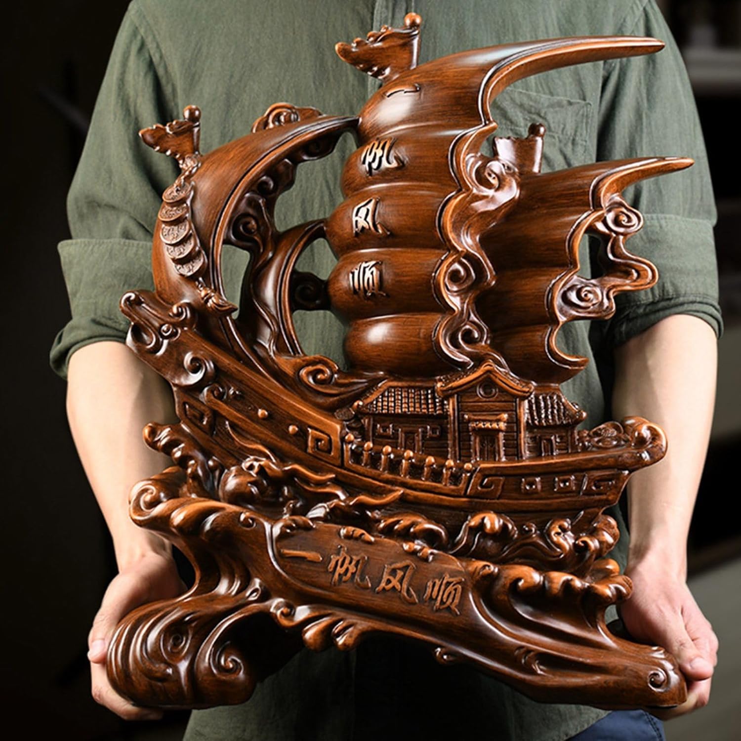 楽天市場】龍船の置物「一帆風順」 風水置物 : 中国貿易CTCオンラインShop