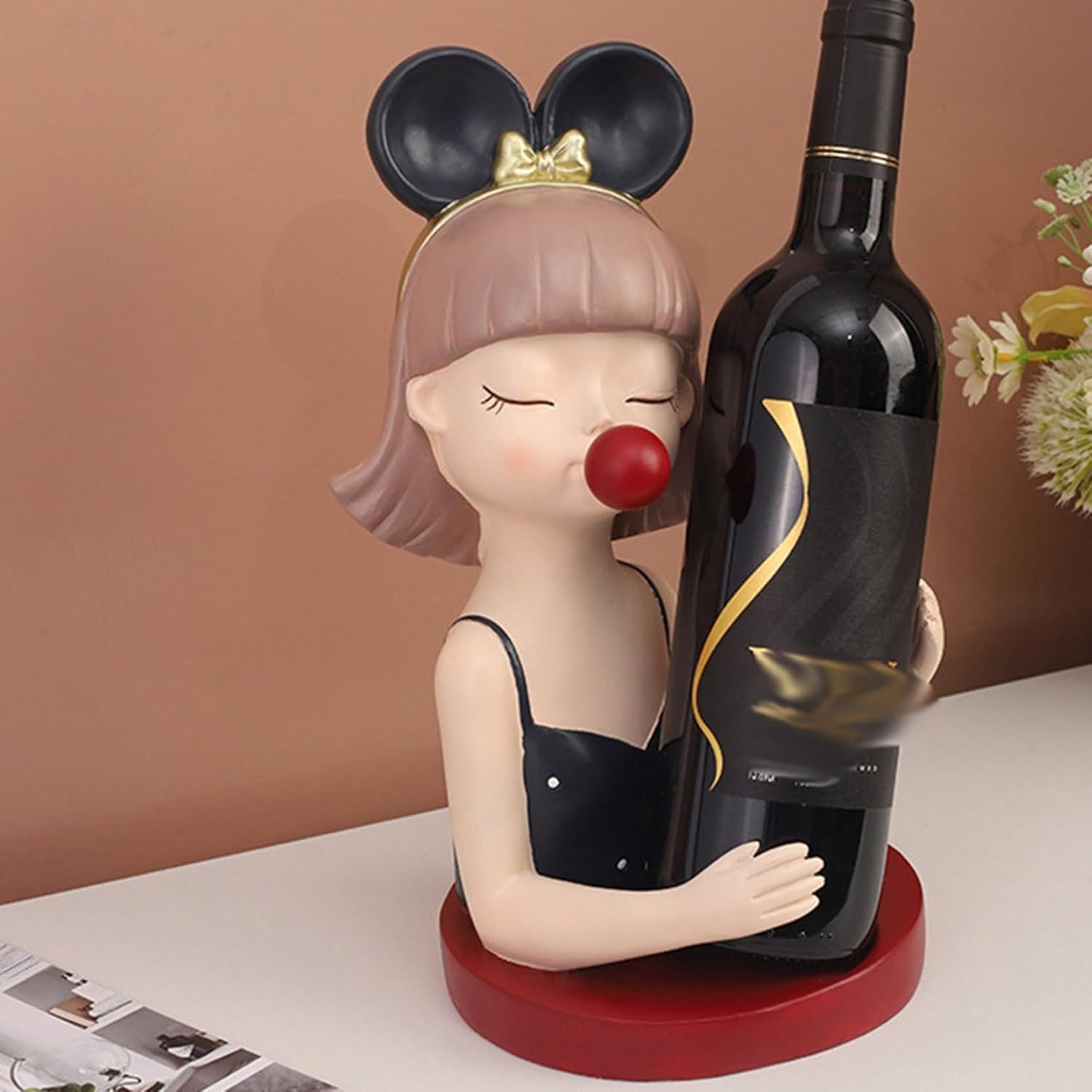 楽天市場】ワイングラスホルダー ワイン ボトル アクセサリー 木製