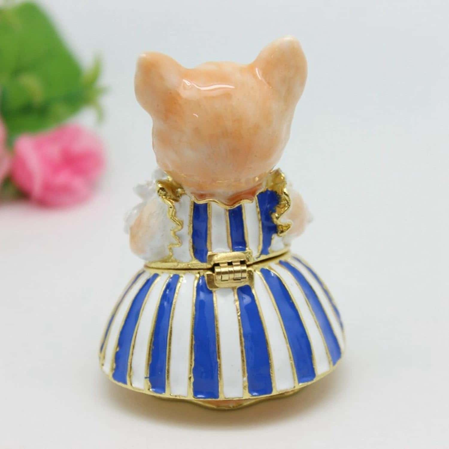 楽天市場】ねこ 置物 フルール キャット 小物入れ 可愛い ネコの小物