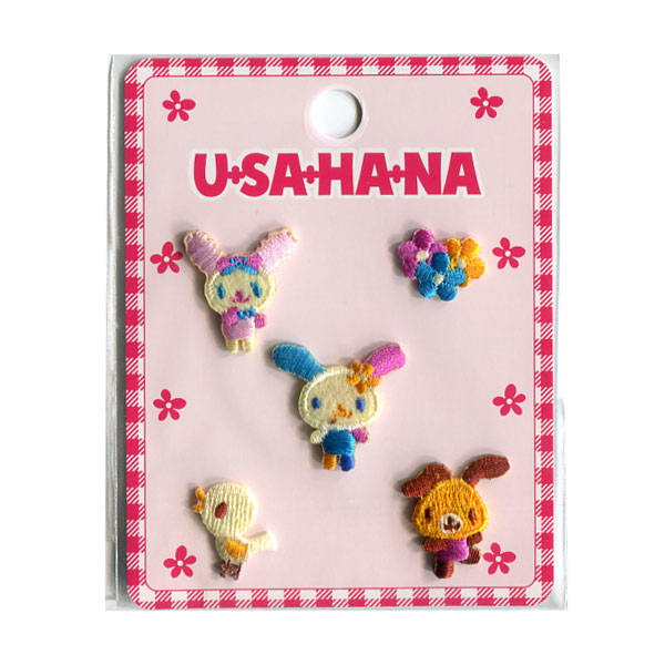 楽天市場】サンリオ ウサハナ プチワッペン 【アイロン接着】 : 手芸の