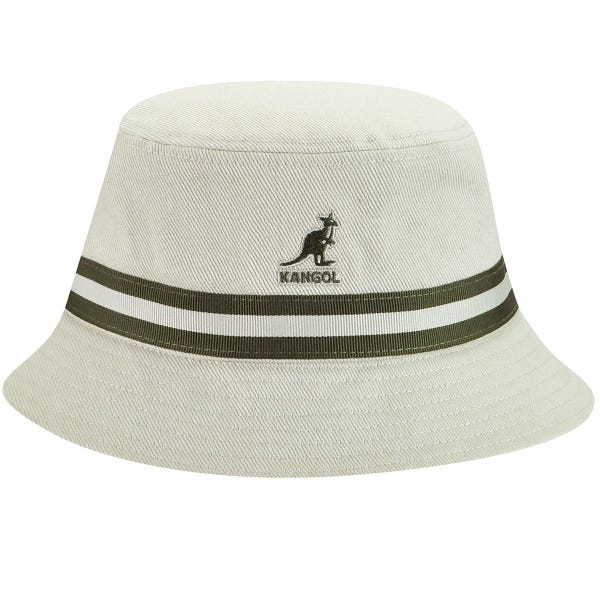 KANGOL カンゴール メンズ 男性 Stripe Lahinch バケットハット サファリハット | 夏 帽子 夏用 大きいサイズ UV メッシュ キャップ XL 大きめ ハイ ブランド アウトドア 汗 折りたたみ 日よけ 収納