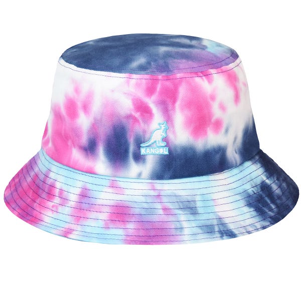 KANGOL カンゴール メンズ 男性 Tie Dye Bucket バケットハット サファリハット | 夏 帽子 夏用 大きいサイズ UV メッシュ キャップ XL 大きめ ハイ ブランド アウトドア 汗 折りたたみ 日よけ 収納｜詳細画像