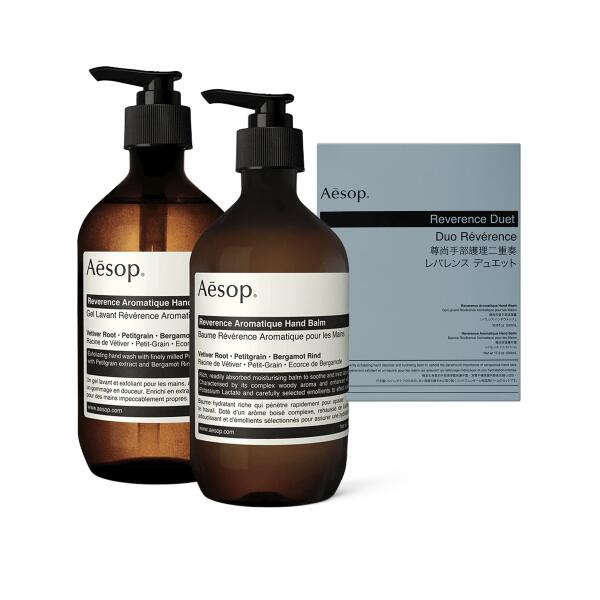 【貨物輸送無料】Aesop - リバレンス 二重奏（500ml×2）Aesop - Reverence Duet (2x500ml)