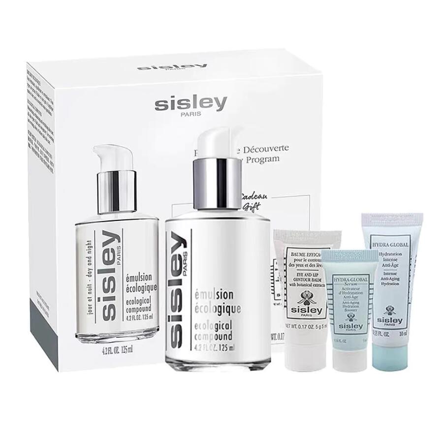 【送料無料】シスレー エコロジカル エマルション セット Sisley エコロジカル コムパウンド 125ml イドラ グローバル セラム 5ml イドラ グローバル アンチエイジング ハイドレーション 10ml バーム エフィカス 5ml ギフト プレゼント