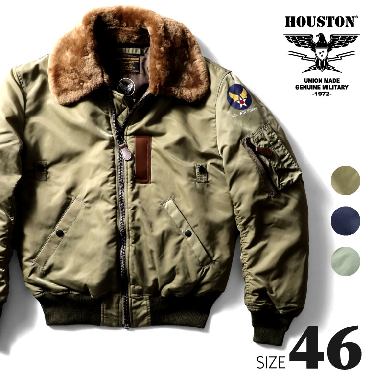 楽天市場】HOUSTON / ヒューストン 5001-3z-46 B-15 FLIGHT JACKET / B