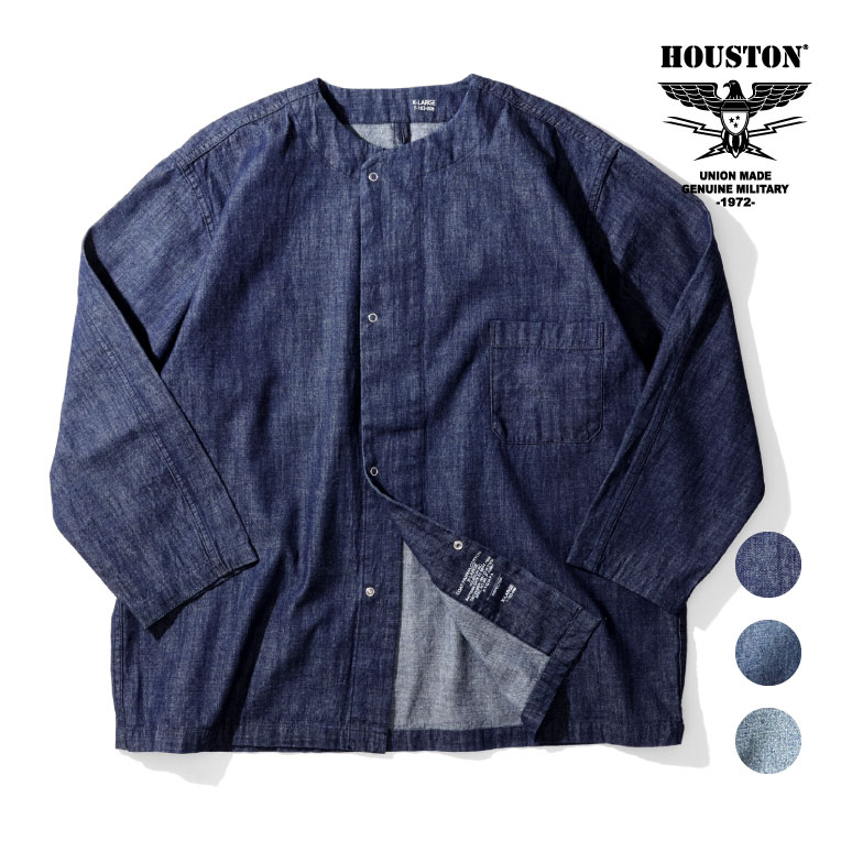 楽天市場】HOUSTON / ヒューストン 40696 USA COTTON DENIM PULLOVER