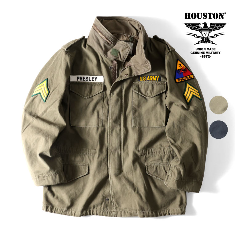 楽天市場】HOUSTON / ヒューストン 51293 EMBROIDERY M-65 JACKET