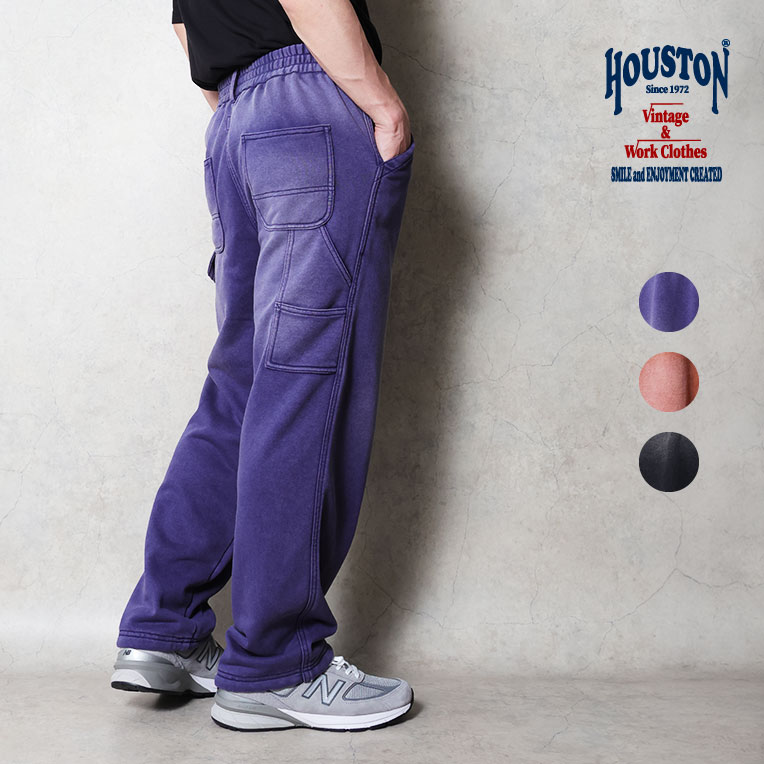 HOUSTON / ヒューストン 10183 FADE BACK PILE EASY PAINTER PANTS /フェードバックパイルイージーペインターパンツ -全3色- スウェット ミリタリー メンズ 大きいサイズ 11.2オンス[10183]