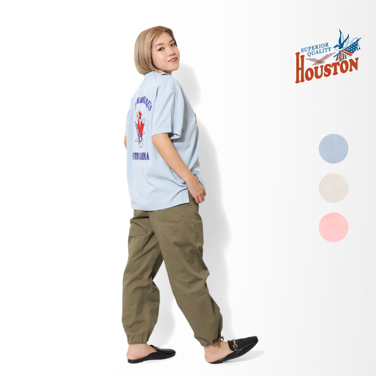 HOUSTON ヒューストン レオパードシャツ MINT HOUSTON シャツ 「HOUSTON ヒューストン」LEOPARD ALOHA SHIRT