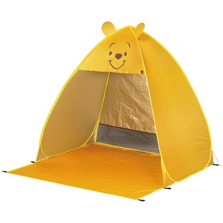 【送料無料】ディズニー くまのプーさん ポップアップテント 1～2人用 W145×D150×H140cm スケーター 収納バッグ ペグ付 かんたん 組立 アウトドア レジャー 日よけ かわいい キャラクター グッズ プレゼント ギフト なないろ堂