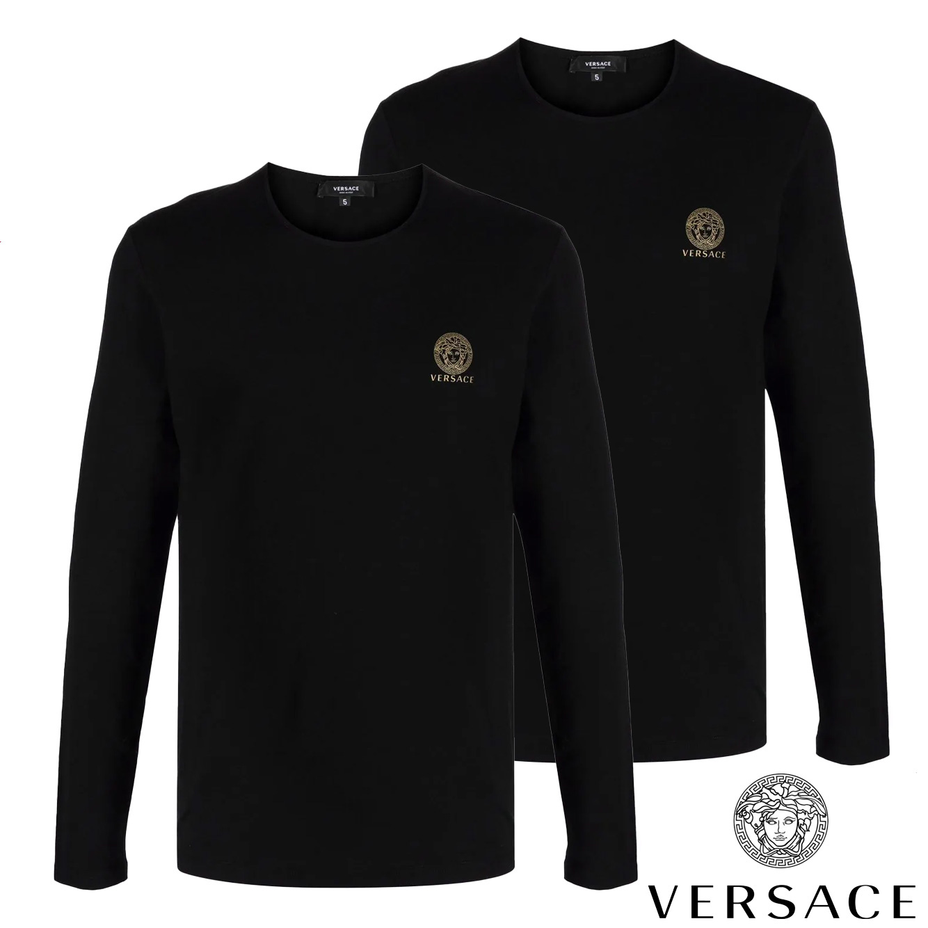 楽天市場】3 VERSACE ヴェルサーチ AU10197 A232741 ブラック
