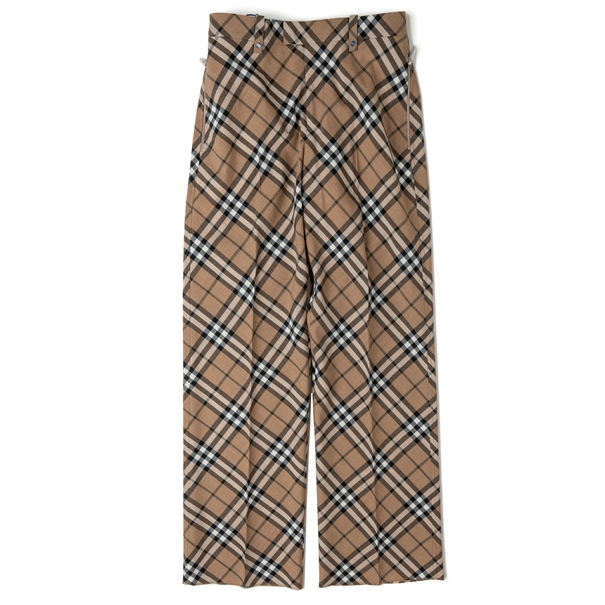 Burberry パンツ ベルベット タキシード トラウザー (ブラック) - メンズ
