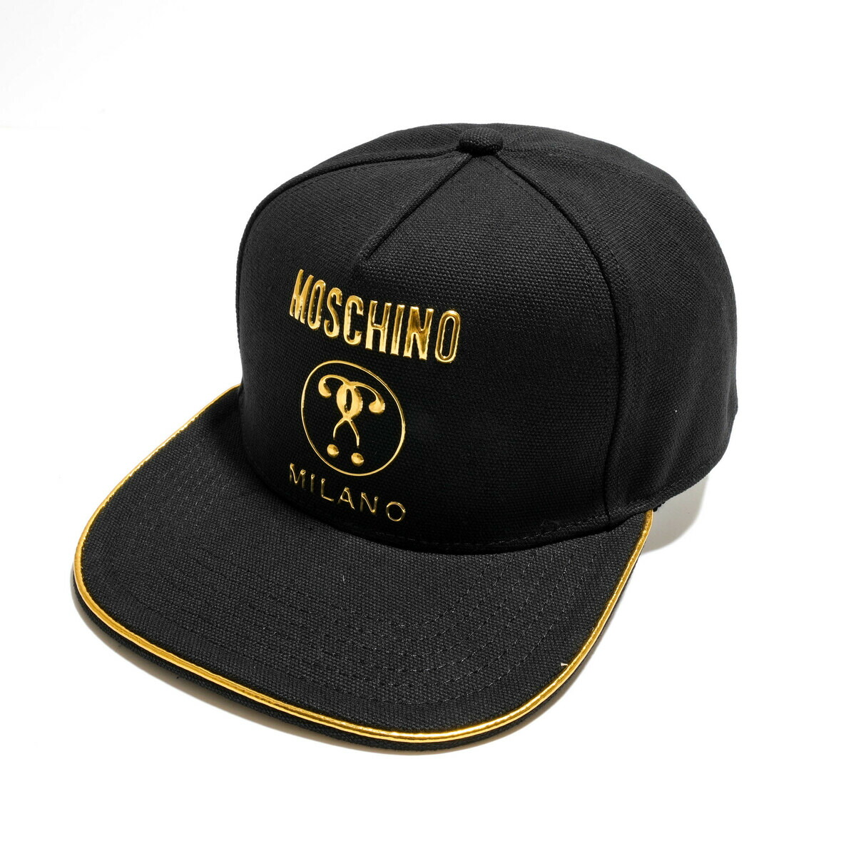 再再販 新品未使用 MOSCHINO × HM コラボ レザースナップバック