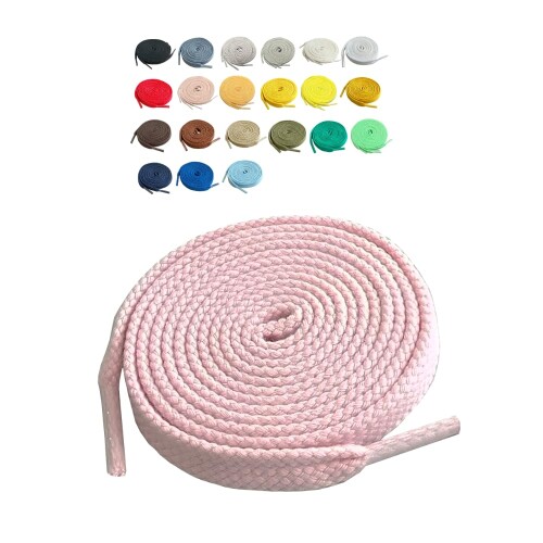 スニーカー シューレース 靴ひも 石目平 90-200cm 豊富なカラーバリエーション幅6mm9mm 6-10穴以上対応 しっかりとした石目織靴 日本製画像