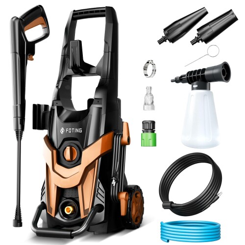 FOTING 高圧洗浄機 最大許容圧力12MPa パワフル洗浄 AC100V 1250W 家庭用高圧クリーナー