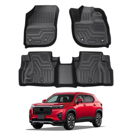 新型 WR-V DG5系 フロアマット車種専用 WRV DG5型 3D立体カーマット 防水 TPE材質 保護マット 耐汚れ/耐摩擦 内装 カスタムパーツ インテリア アクセサリー 簡単取付 3ｐセット (WR-V DG5系-フロ