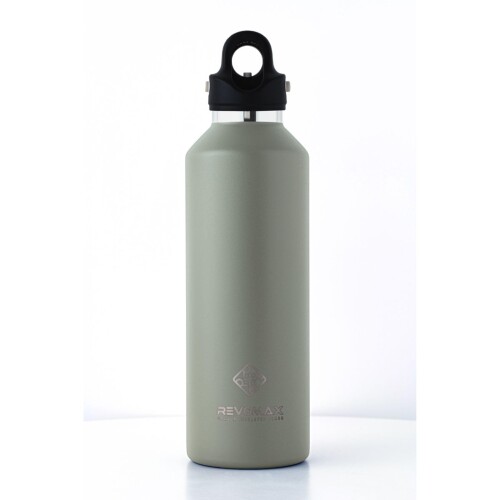 32oz 950ml 炭酸対応 約1リットル ステンレスボトル 18時間保温 36時間保冷 真空断熱 水筒 ギフト レボマックス (Olive Green)