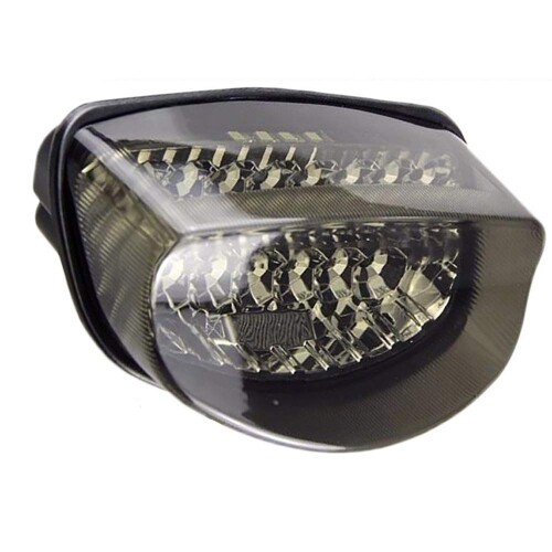 YUANYE CBR1100XXホーネットテールライトウィンカーブレーキライト250 1997-1998 600 1998-2003オートバイ統合型テールライト (煙)