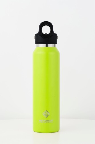 16oz 473ml 炭酸対応 ステンレスボトル 18時間保温 36時間保冷 真空断熱 水筒 ギフト レボマックス (Neon Lime)