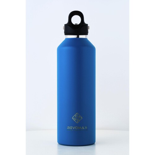 32oz 950ml 炭酸対応 約1リットル ステンレスボトル 18時間保温 36時間保冷 真空断熱 水筒 ギフト レボマックス (Jewelry Blue)