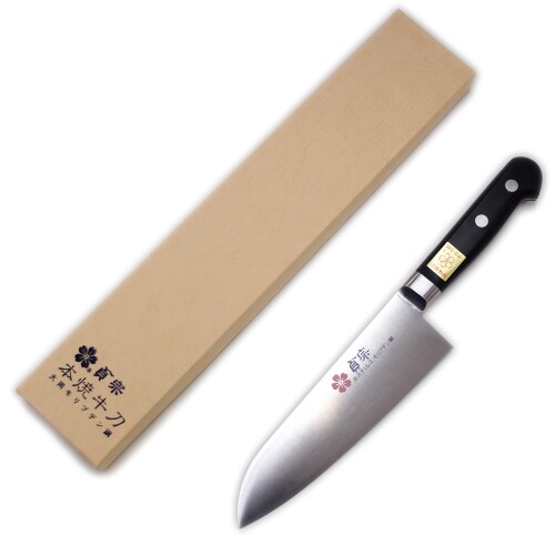 堺石藤 貞宗 ステンレス モリブデン鋼 三徳型 165mm 本焼 三徳包丁