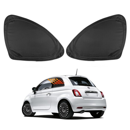 FIAT500用メッシュシェード フィアット500 専用シェード アバルト500 フロント リア 左右