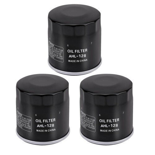 AHL (3個) バイク用 オイルフィルター オイルエレメント 49065-2071 49065-7010 49065-2078 互換車種: PP6000 GE5000A FE400D 13HP FE350G 11.5HP FE350D 11.5HP FE290D 9.5HP FD791D 29HP FD750D 27HP FD731V 26HP FD711D 25HP