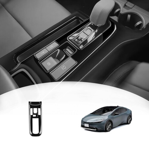 トヨタ プリウス60系 に適合 専用 アクセサリーパーツ シフトレバーパネル PRIUS 60系 インテリアパネル ドレスアップ 内装パーツ ガーニッシュ (ピアノブラック)