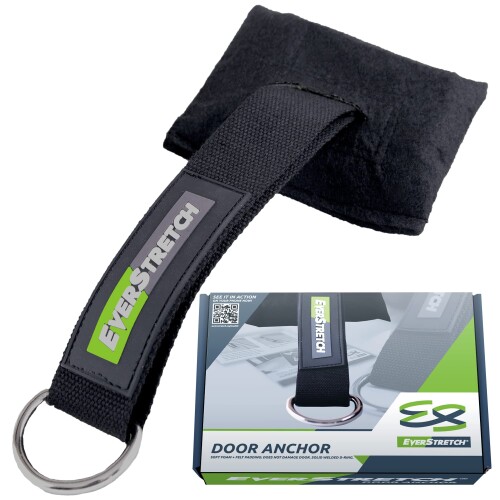 EverStretch Door Anchor for Resistance Bands and Suspension Trainers - Heavy Duty Cushioned Resistance Band Door Anchor - Does Not Move - Does not Damage Doors - Perfect for Home Workouts.画像