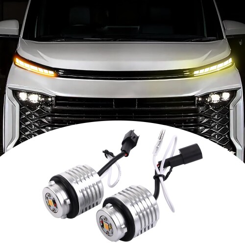 新型 ヴォクシー 90系 2色切替 LED ウィンカーランプ 明るい 多機能 VOXY90系 LED ウィンカー ZWR9#W MZRA9#W デイライト ライト ランプ カスタム 無極性 加工不要 取付簡単 車検対応 パーツ アク