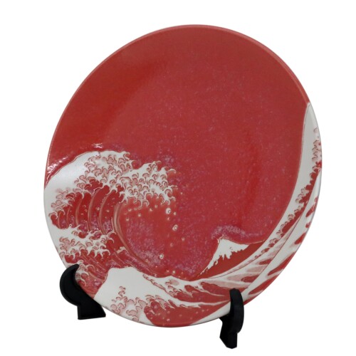 楽天市場】富士山 絵皿 スタンド付き インテリア 飾り 白磁 丸皿 16cm