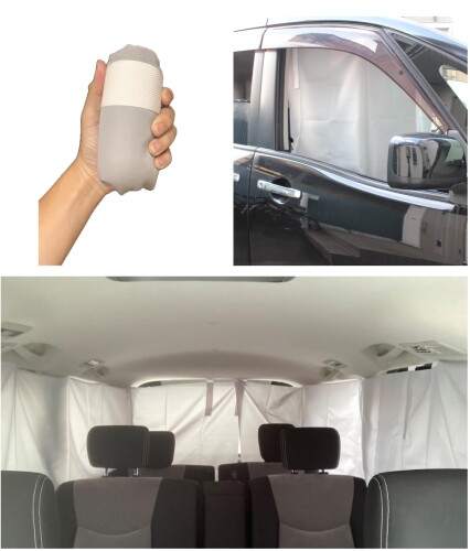 安心安全の日本製 昼寝 車 カーテン カー用品 目隠し 間仕切り タテ70cm×ヨコ180cm 車内 便利グッズ 車中泊 アウトドア キャンプ 車中待機 仮眠 着替え 授乳 フロント サイド UVカット 設置